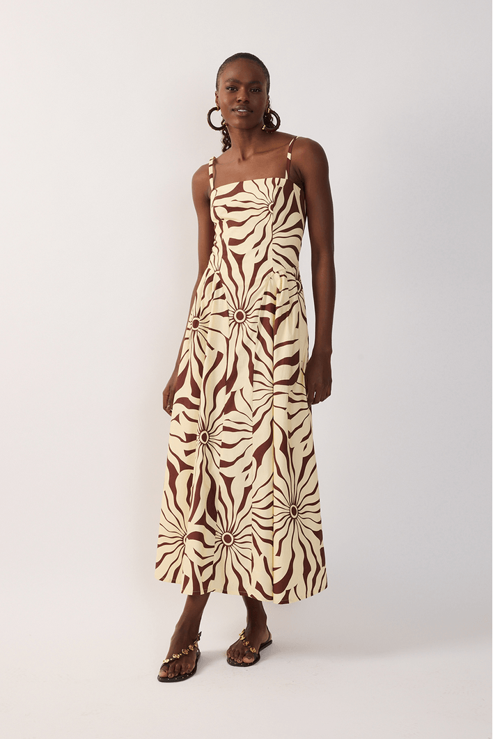 Vestido Cropped Algodão Est Alvorecer