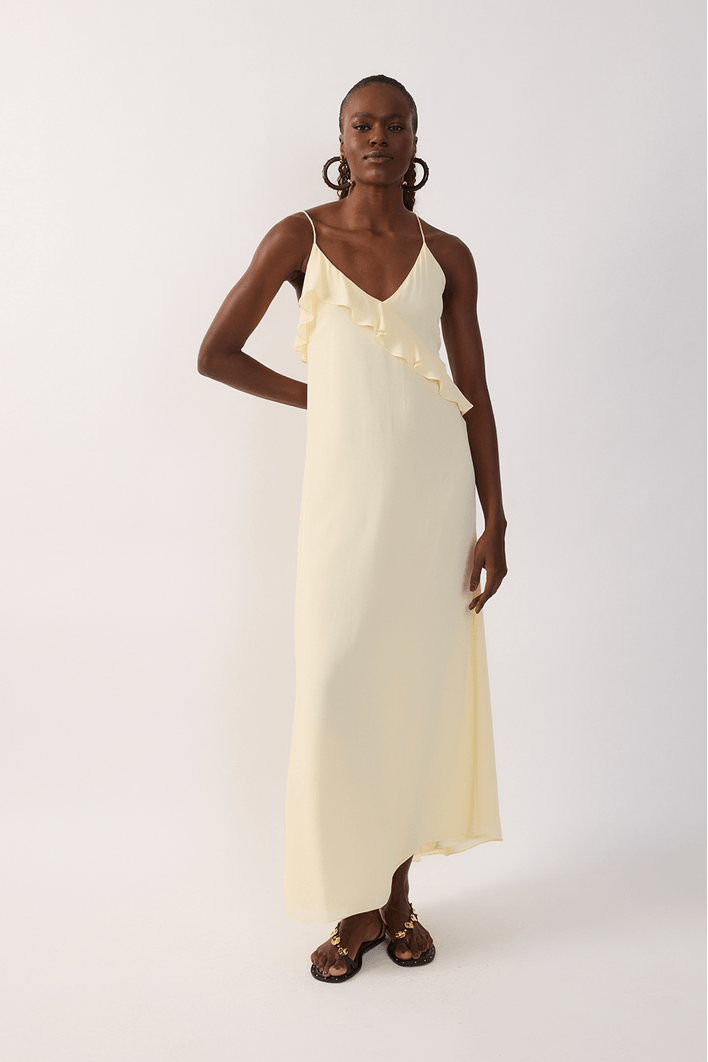 Vestido Cropped Ggt Decote Babado