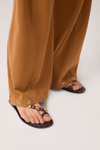 Calça Sarja Barrel Bainha Ajustável