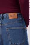 Calça Jeans Barrel Bainha Ajustável