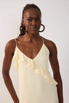 Vestido Cropped Ggt Decote Babado
