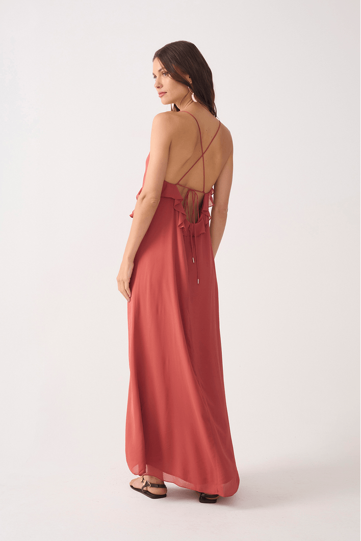 Vestido Cropped Ggt Decote Babado