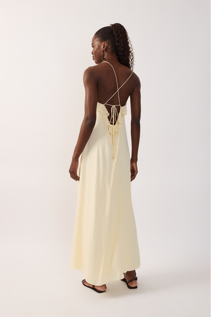 Vestido Cropped Ggt Decote Babado
