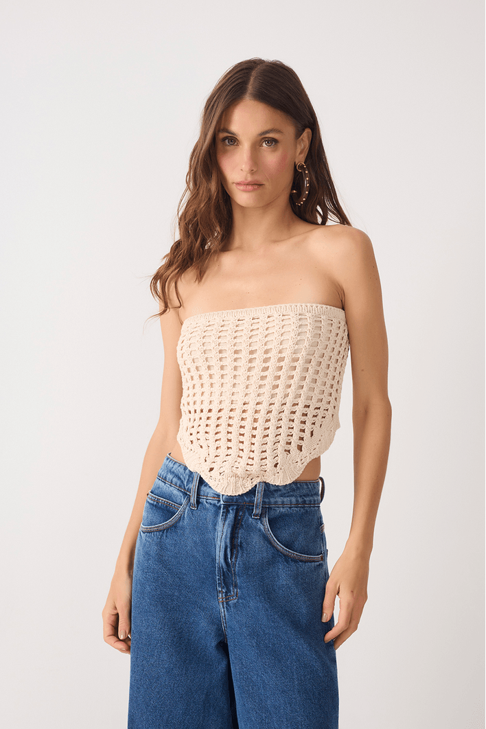 Blusa Crochet Lenço