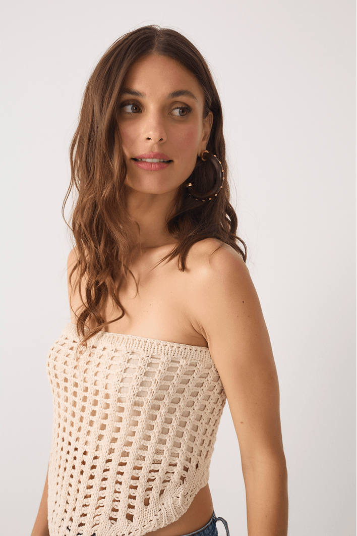 Blusa Crochet Lenço
