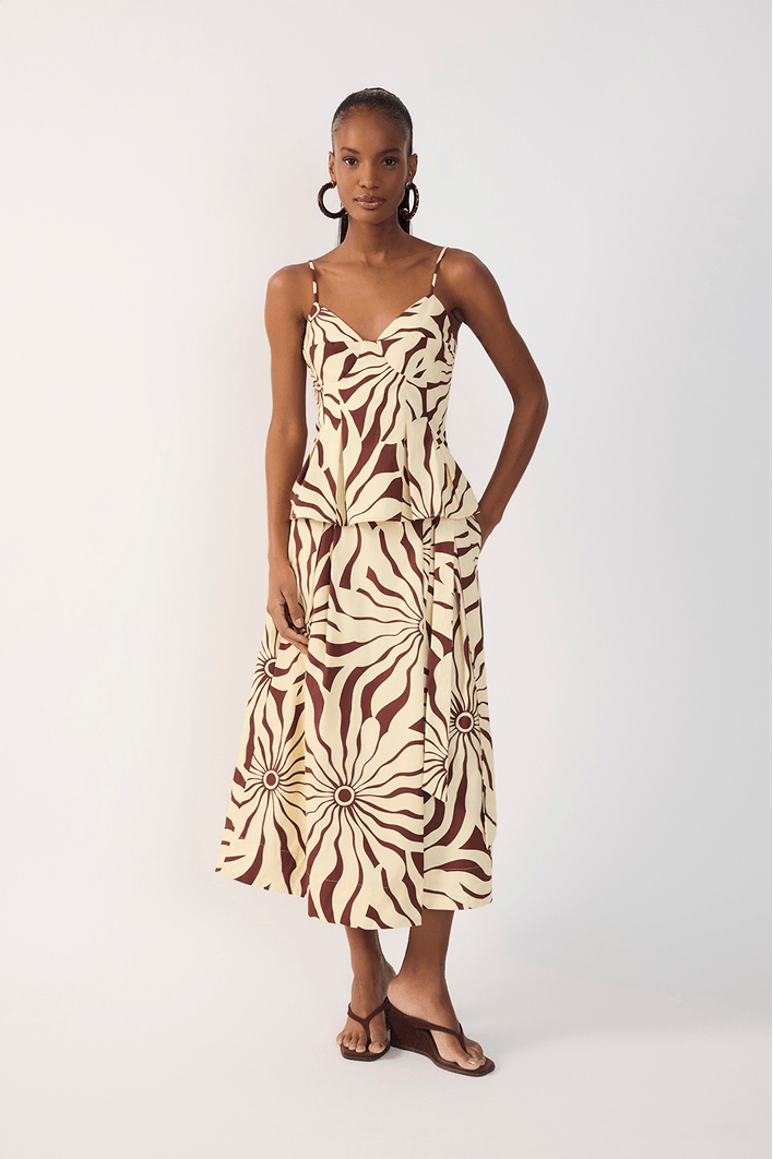 Saia Cropped Algodao Est Alvorecer