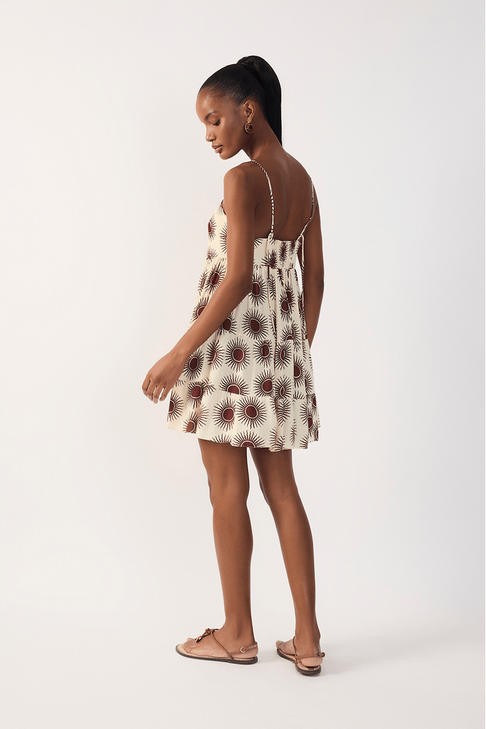 Vestido Curto Estampa Solaris