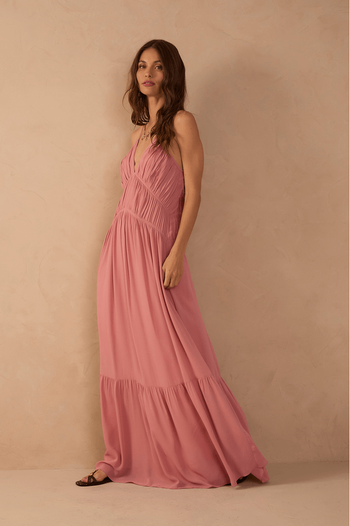 Vestido Longo Ggt Drapeado