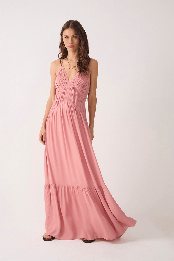 Vestido Longo Ggt Drapeado