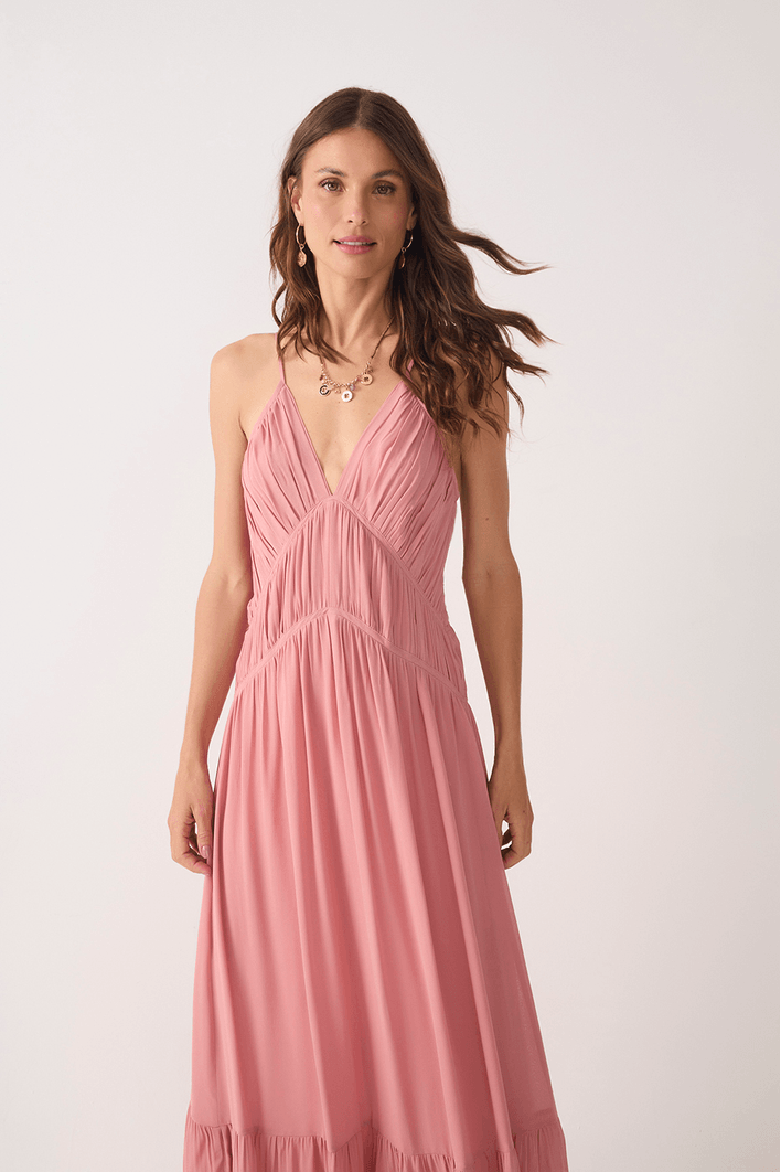 Vestido Longo Ggt Drapeado