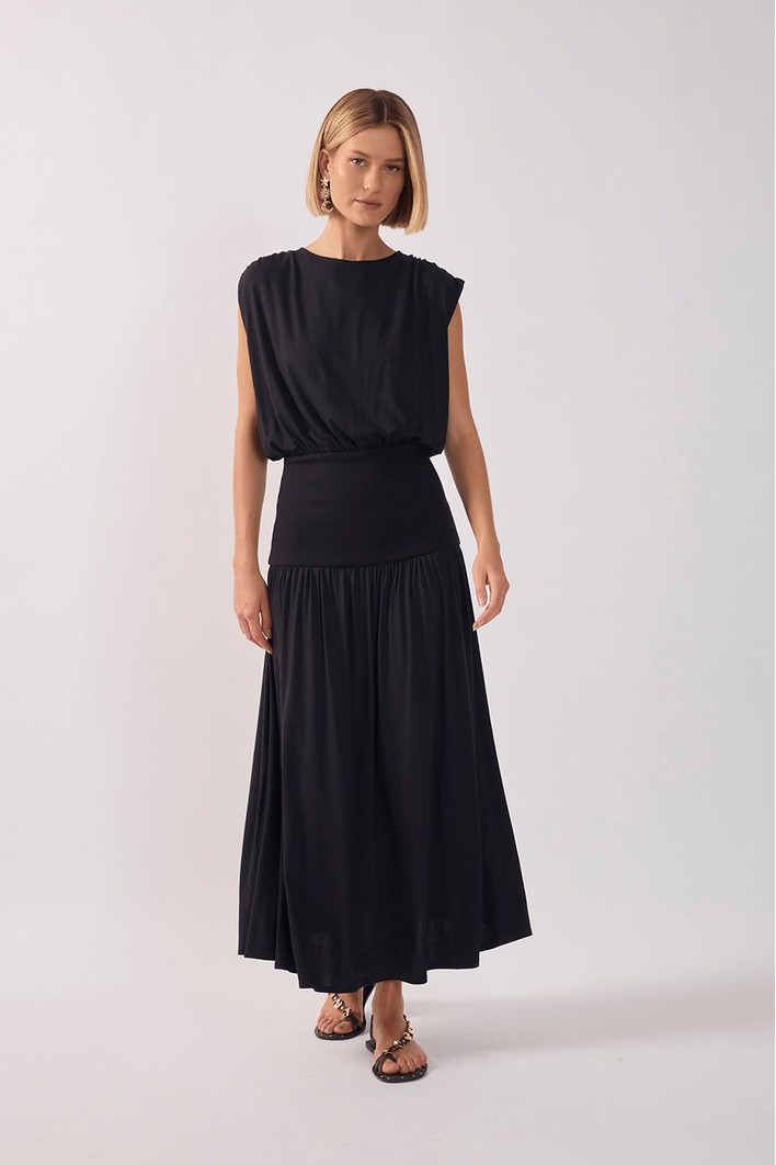 Vestido Pala Mix Malha