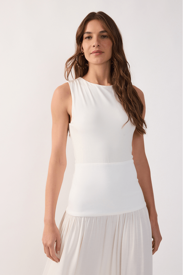 Vestido Pala Mix Malha