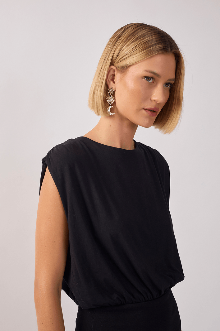 Vestido Pala Mix Malha