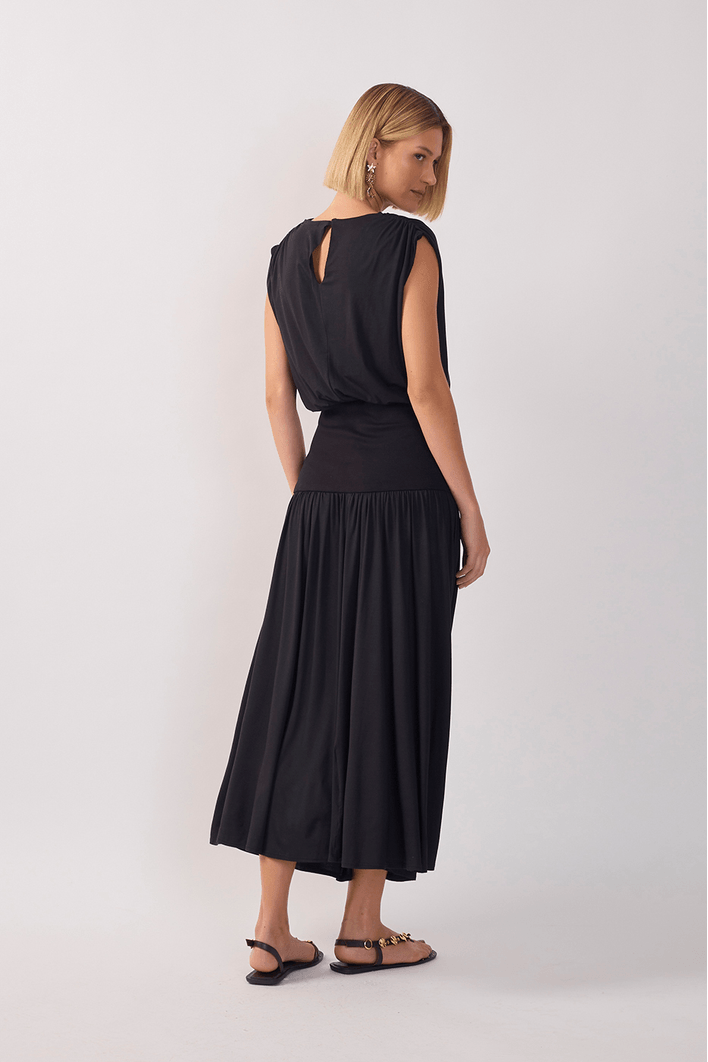 Vestido Pala Mix Malha