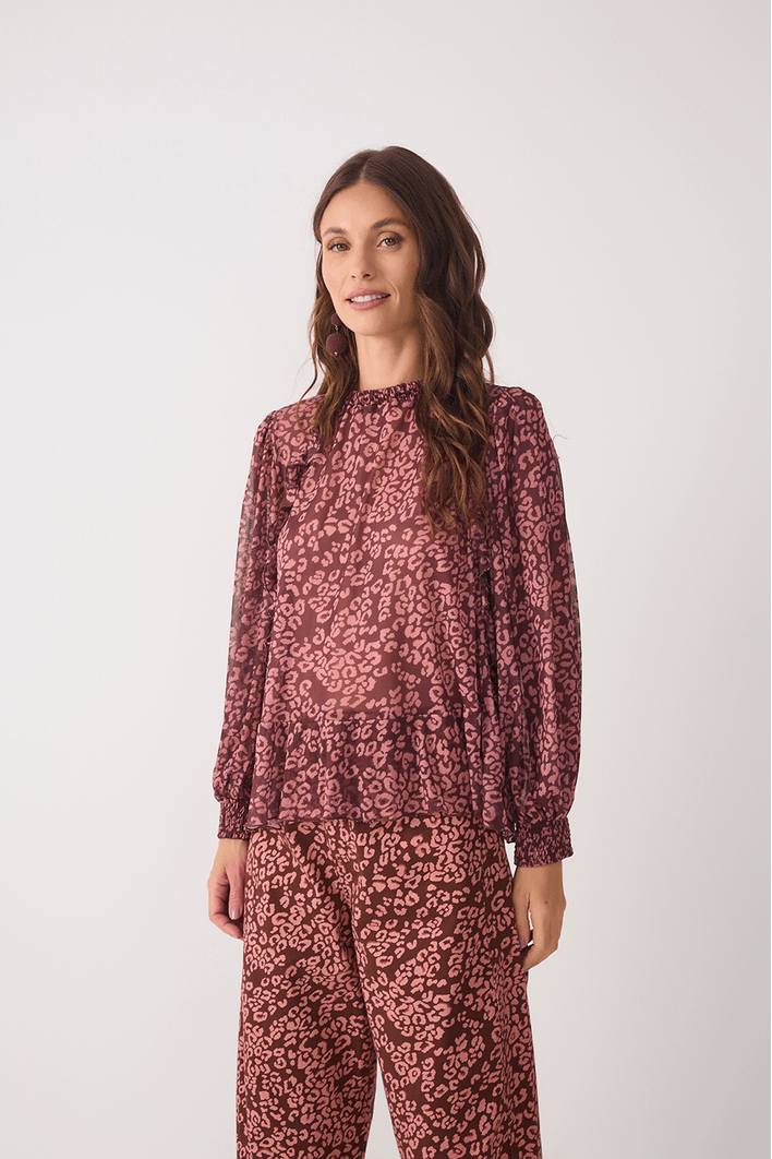 Bata Tule Estampa Felina