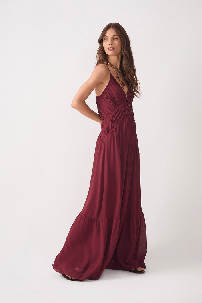 Vestido Longo Ggt Drapeado