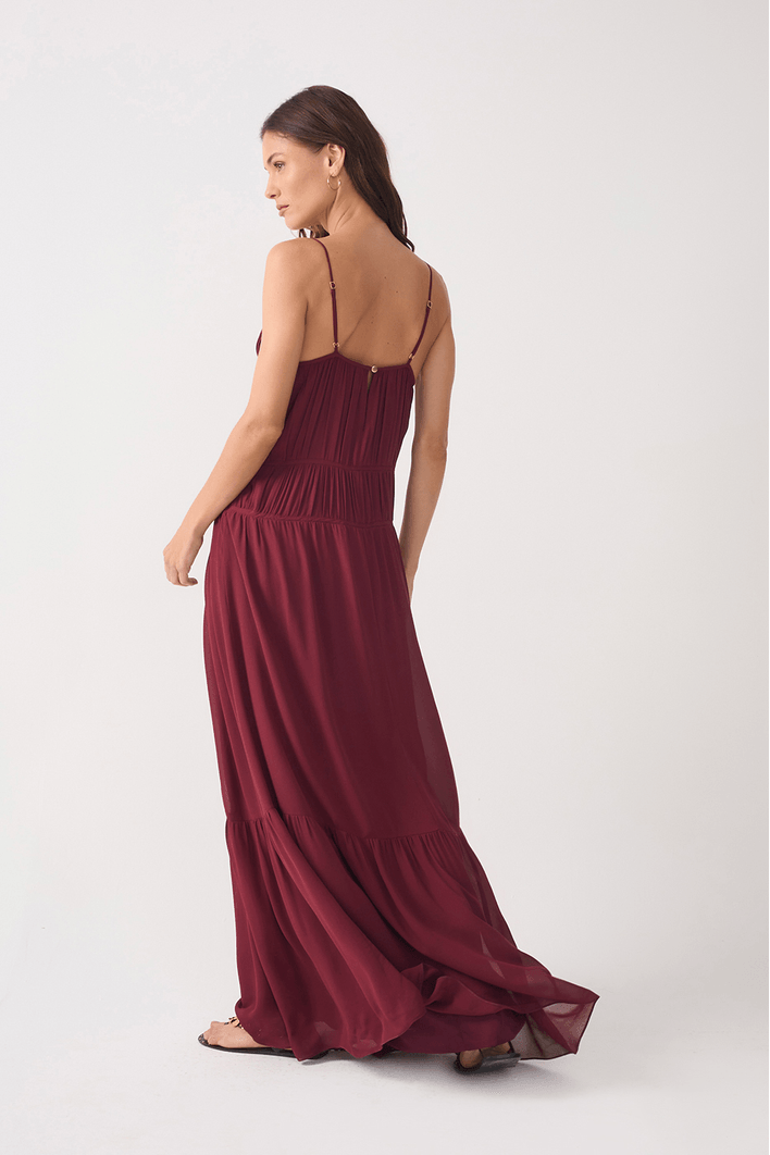 Vestido Longo Ggt Drapeado