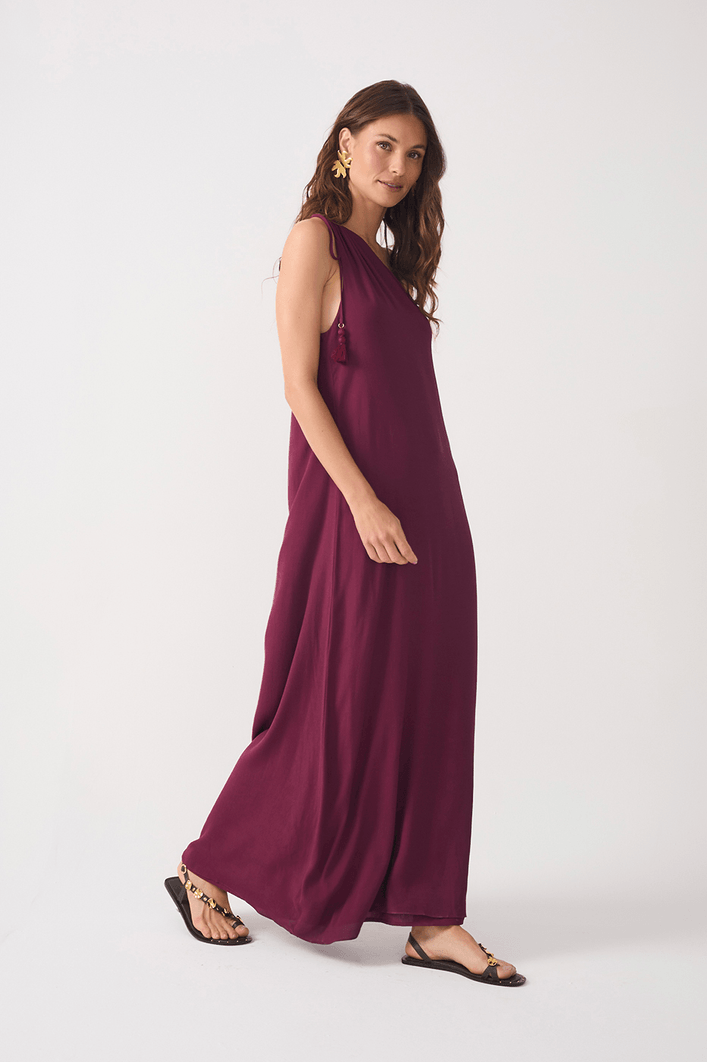 Vestido Cropped Crepe Um Ombro Só