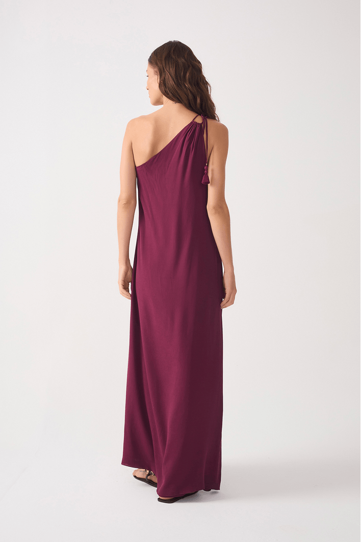 Vestido Cropped Crepe Um Ombro Só