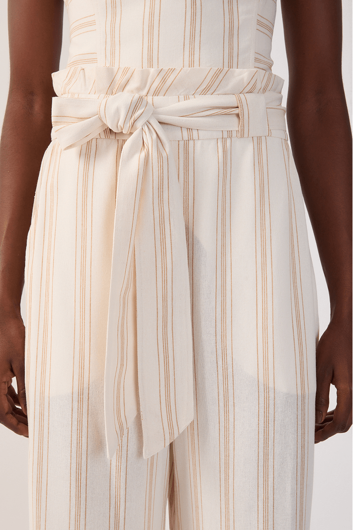 Macacão Linho Listrado