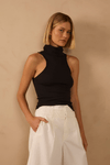 Blusa Canelada Gola Alta