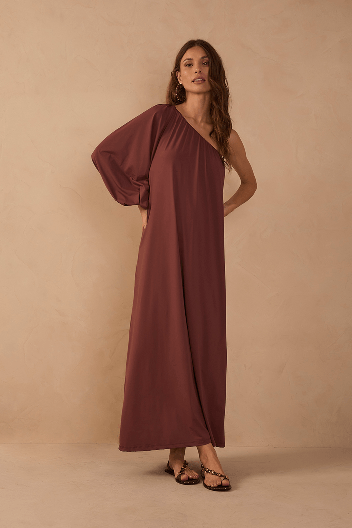 Vestido Jersey Ombro Só