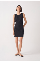 Vestido Linho Curto Decote