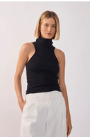 Blusa Canelada Gola Alta