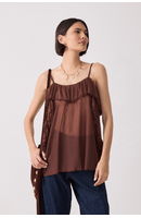 Blusa Tule Babados