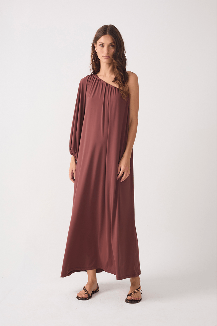 Vestido Jersey Ombro Só