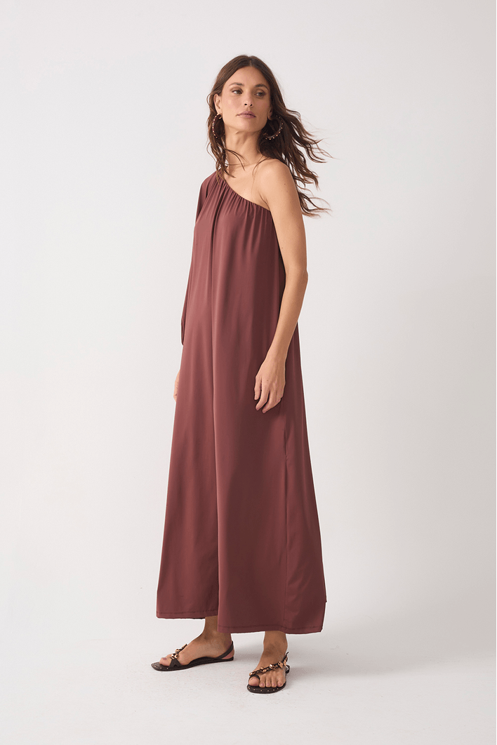 Vestido Jersey Ombro Só