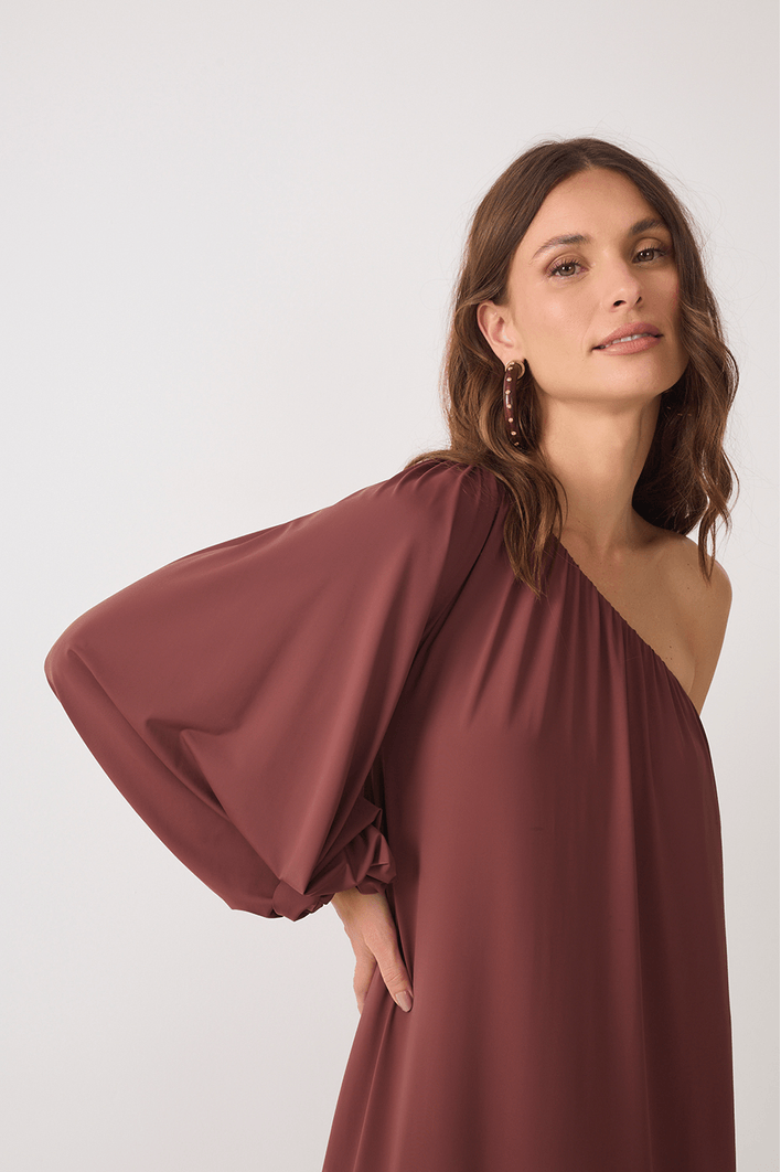 Vestido Jersey Ombro Só