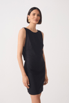 Vestido Linho Curto Decote