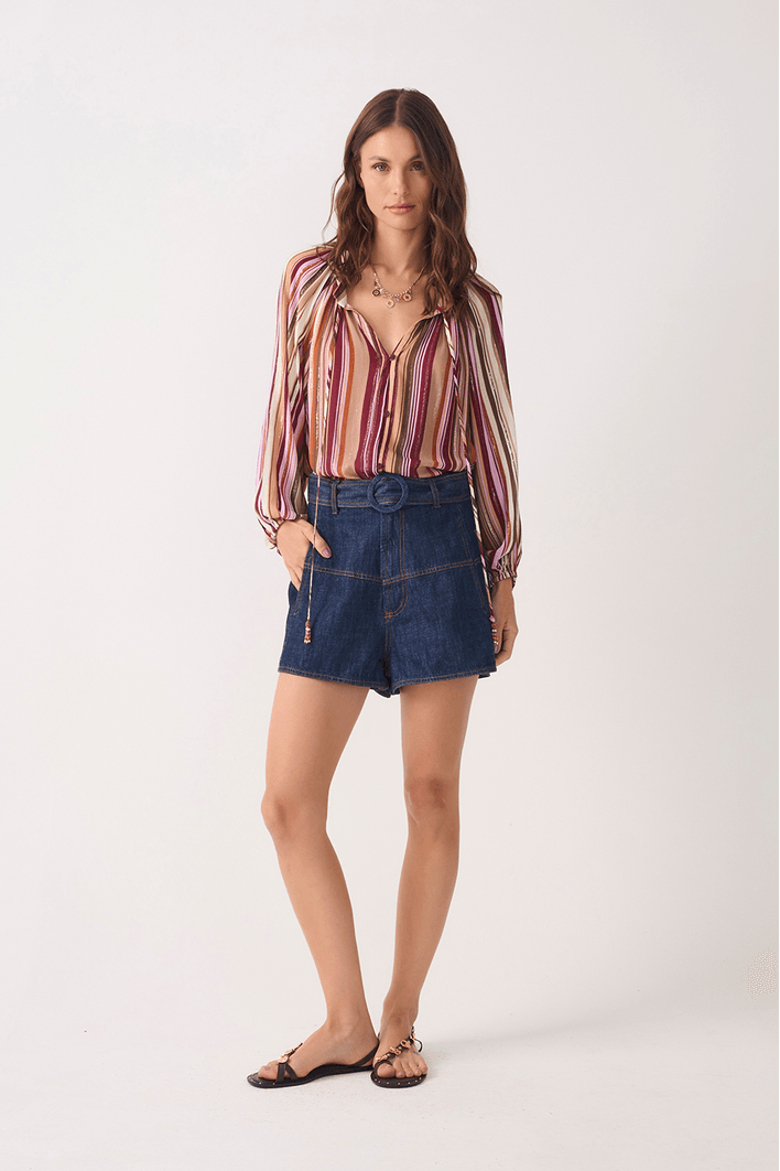 Short Jeans Com Cinto