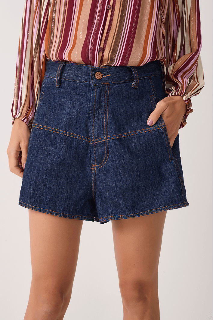 Short Jeans Com Cinto