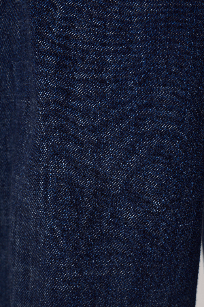 Calça Jeans Balloon Prega Lateral