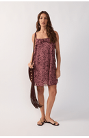 Vestido Curto Tule Estampa Felina
