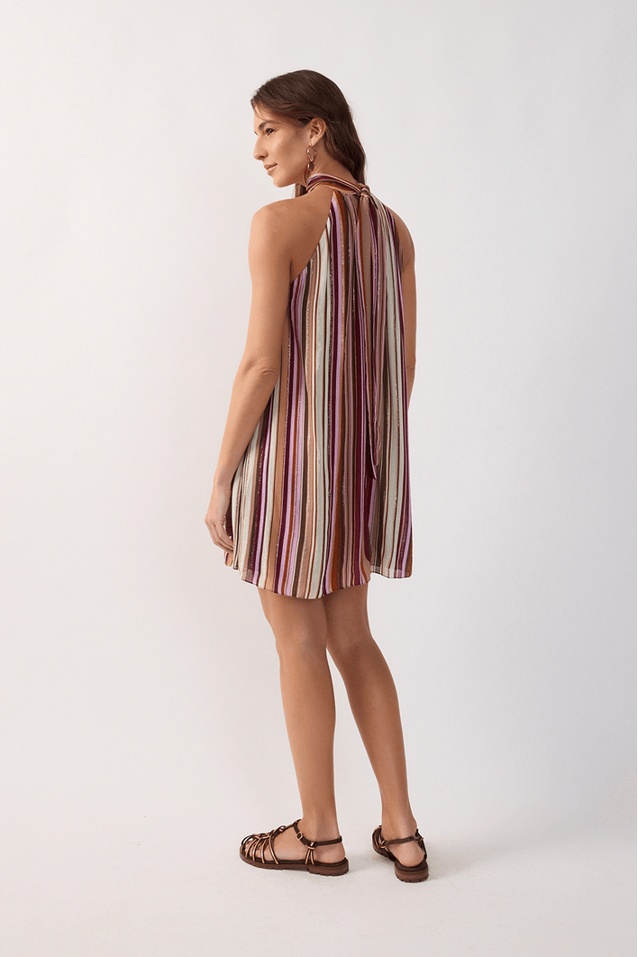 Vestido Lurex Est Listra Aurora