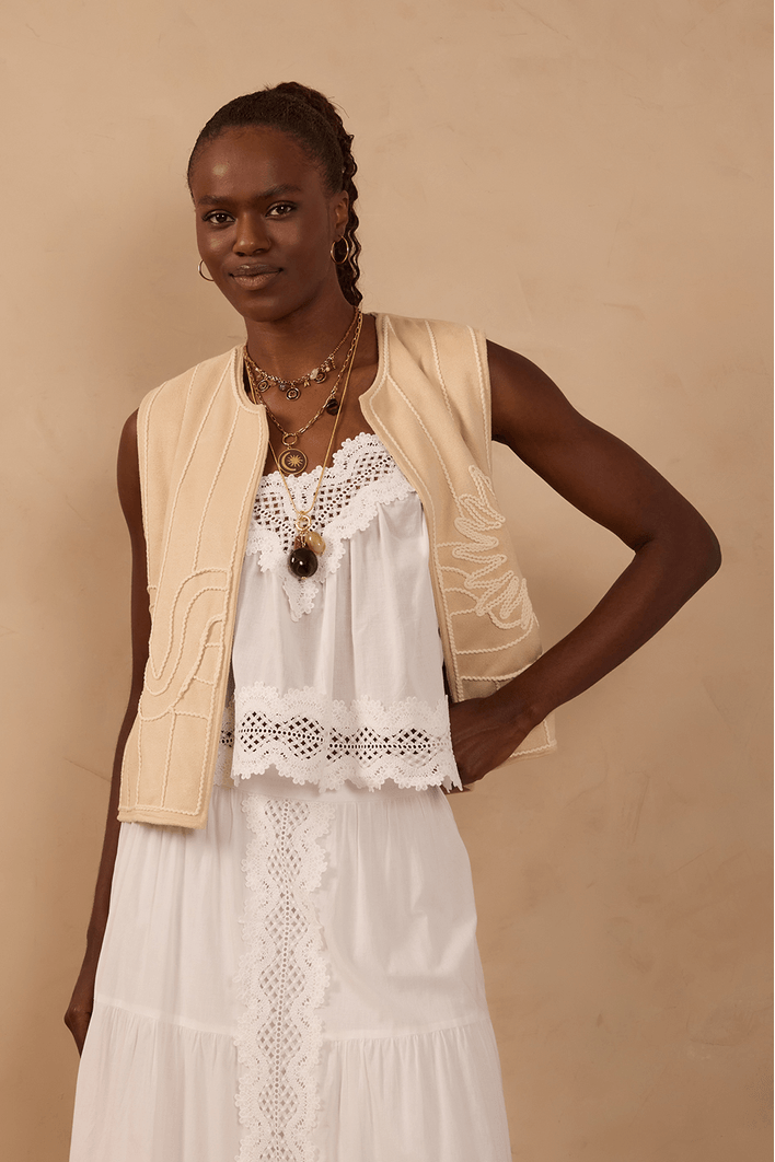 Blusa Algodão Com Renda