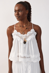 Blusa Algodão Com Renda