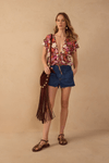Short Jeans Boyfriend Dark Twill
