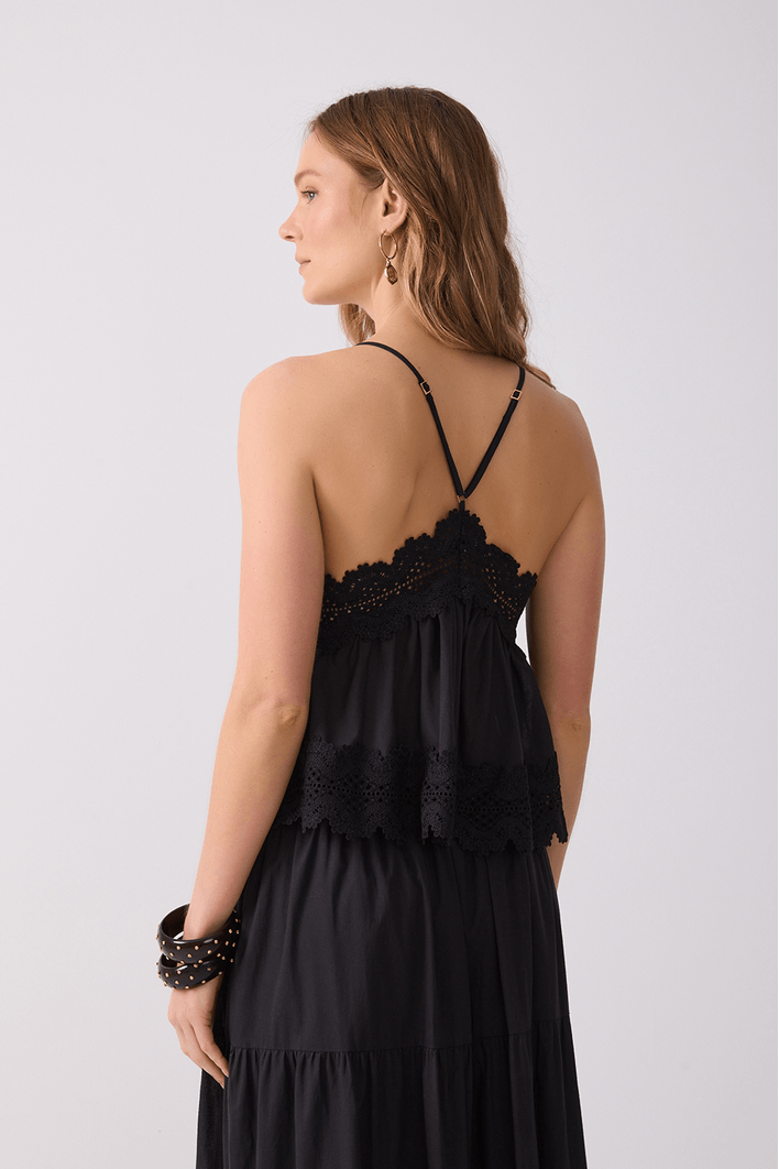 Blusa Algodão Com Renda