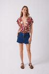 Short Jeans Boyfriend Dark Twill