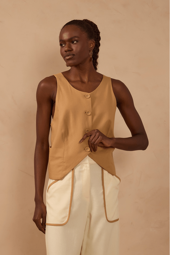 Colete Com Amarração Costas