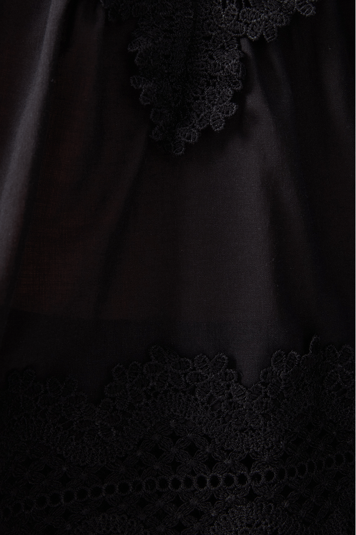 Blusa Algodão Com Renda