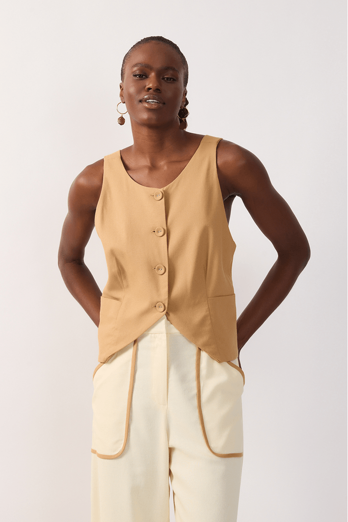 Colete Com Amarração Costas