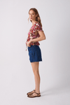 Short Jeans Boyfriend Dark Twill