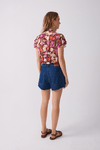 Short Jeans Boyfriend Dark Twill