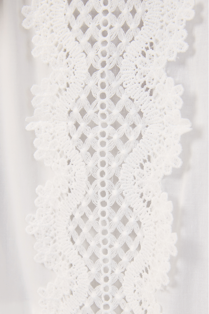 Saia Longa Algodão Com  Renda