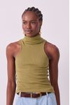 Blusa Canelada Gola Alta